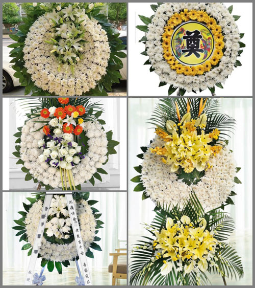 上海普陀区石泉路街道花圈速递